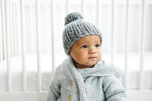 Load image into Gallery viewer, Beba Bean Baby Chunky Knit Hat, Grey

