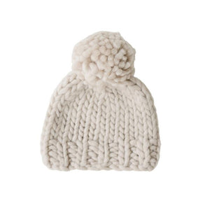 Beba Bean Chunky Knit Hat, Ivory