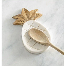 Load image into Gallery viewer, Pineapple Marble Spoon Rest
