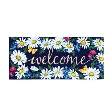 Sassafras Welcome Daises & Butterflies Insert
