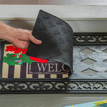 Load image into Gallery viewer, Sassafras Fleur-de-Lis Scroll Rubber Floor Doormat Frame
