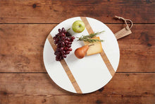 Load image into Gallery viewer, Handled White Serving Board
