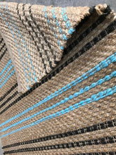Load image into Gallery viewer, Jute Runner with Blue Weave, 2.5 x 8&#39;
