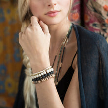 Load image into Gallery viewer, White Fossil Stone Bracelet - Stone of Nurturing
