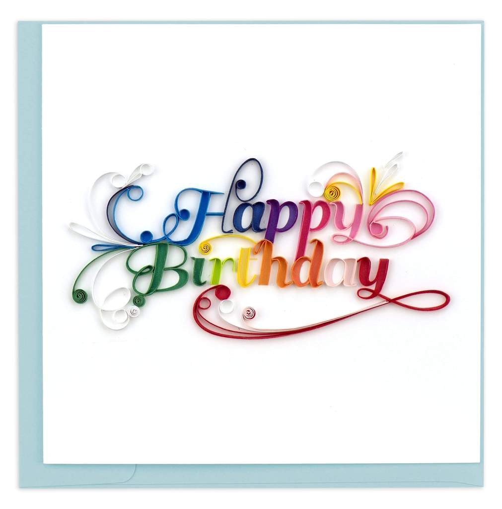 Happy Birthday Quilling Card
