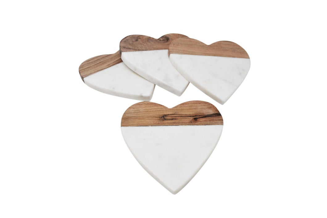Heart Coasters, Set of 4