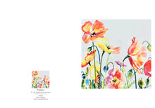 Load image into Gallery viewer, Poppies Card by Canadian Artist Karen Bishop
