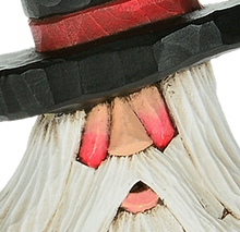 Load image into Gallery viewer, Cottage Carvings- Stovetop Pipe Tall Hat Santa - Canadian Artist Dave Francis
