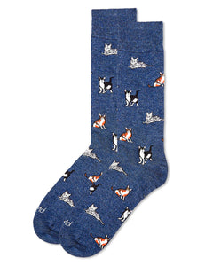 Hipster Cats Mens Bamboo Socks