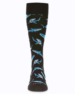 Shark Attack Mens Bamboo Socks
