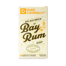 Load image into Gallery viewer, Duke Cannon Bay Rum Big Ass Brick of Soap

