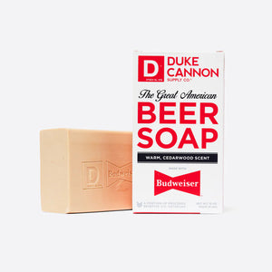 Duke Cannon Great American Beer Soap-made with Budweiser