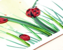 Load image into Gallery viewer, Ladybug Quilling Card
