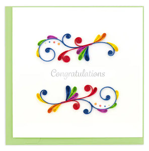 Congratulations Swirl Quilling Card