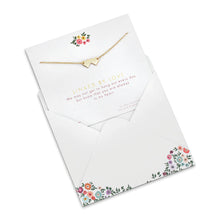 Load image into Gallery viewer, Linked by Love.  Send a message of love and connection. Now more than ever, we need reminders of the connections in our lives. Our Linked By Love necklace is a beautiful message to a loved one: &quot;We may not get to hang out every day but know that you are always in my heart.&quot;
