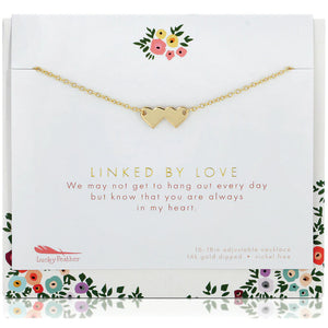 Linked by Love.  Send a message of love and connection. Now more than ever, we need reminders of the connections in our lives. Our Linked By Love necklace is a beautiful message to a loved one: "We may not get to hang out every day but know that you are always in my heart."