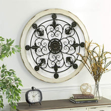 Load image into Gallery viewer, Circular Scroll Antiqued Wall Decor

