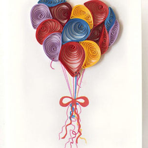 Balloons Quilling Enclosure Card