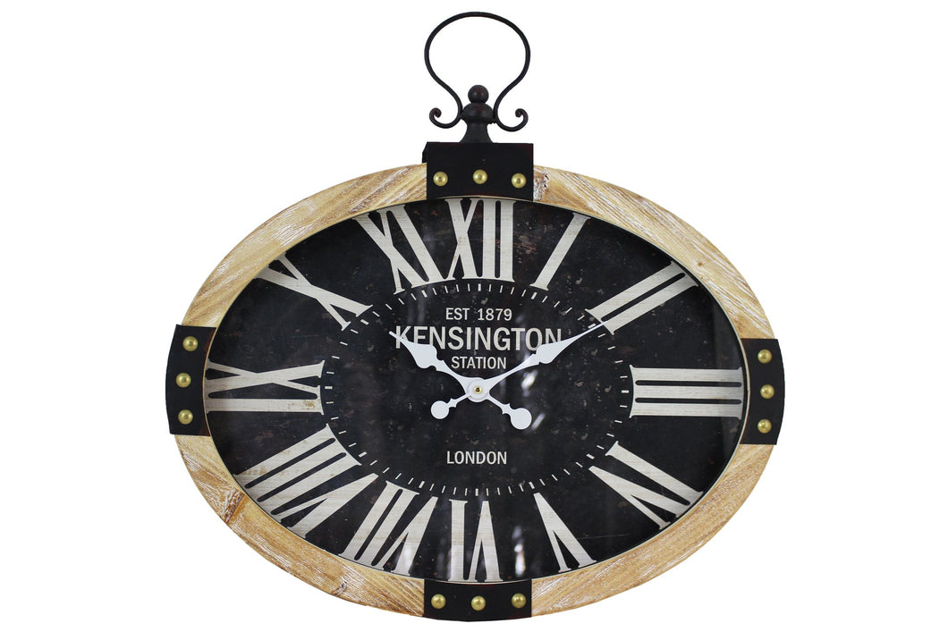 Kensington Station Oval Clock