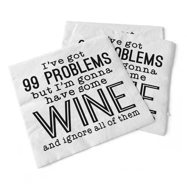 99 Problems Beverage Napkins