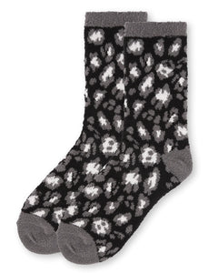 Black Leopard Soft & Cozy Ladies Socks