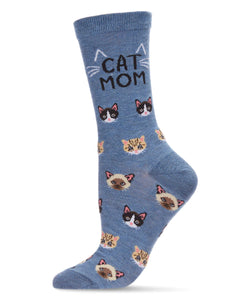 Cat Mom Bamboo Ladies Socks