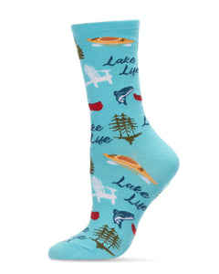 Lake Life Bamboo Ladies Socks
