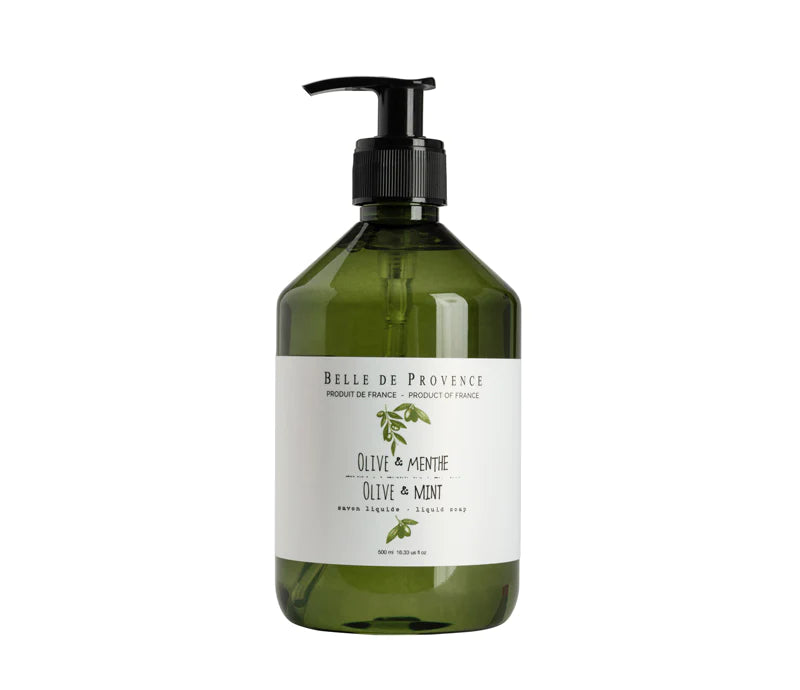 Belle de Provence Olive & Mint Liquid Soap, 500ml