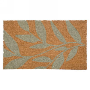 Foliage Print Coir Mat
