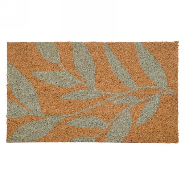 Foliage Print Coir Mat