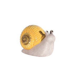 Orange Ceramic Garden Snail