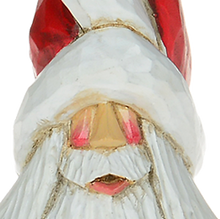 Load image into Gallery viewer, Cottage Carvings - Candy Cane Tall Hat Santa -Canadian Artist Dave Francis
