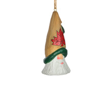 Load image into Gallery viewer, Cottage Carvings- Maple Leaf Tall Hat Santa Ornament- Canadian Artist Dave Francis
