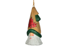 Load image into Gallery viewer, Cottage Carvings- Maple Leaf Tall Hat Santa Ornament- Canadian Artist Dave Francis

