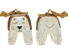 Load image into Gallery viewer, Cottage Carvings -Skiing Santa with Polar Bear - Canadian Artist Dave Francis
