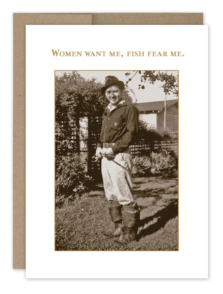 Fish Fear Me Birthday Card