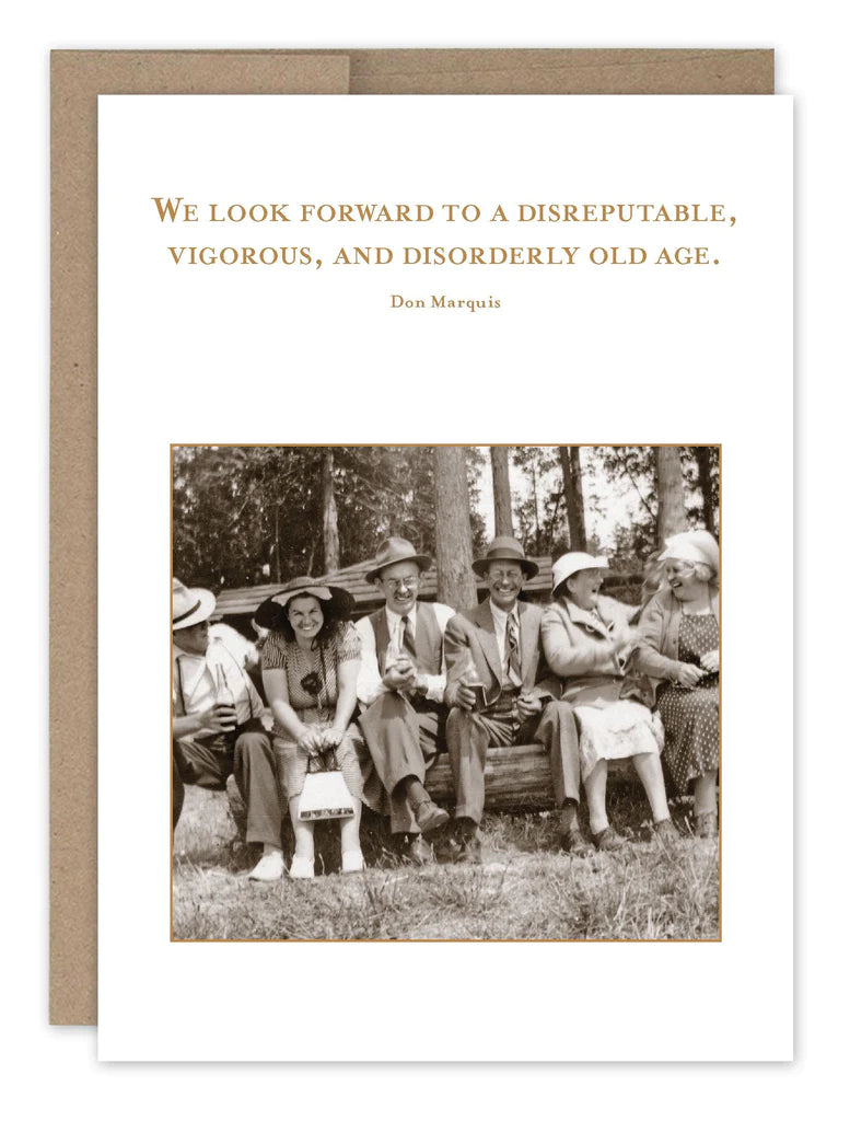 Disorderly Old Age Birthday Card