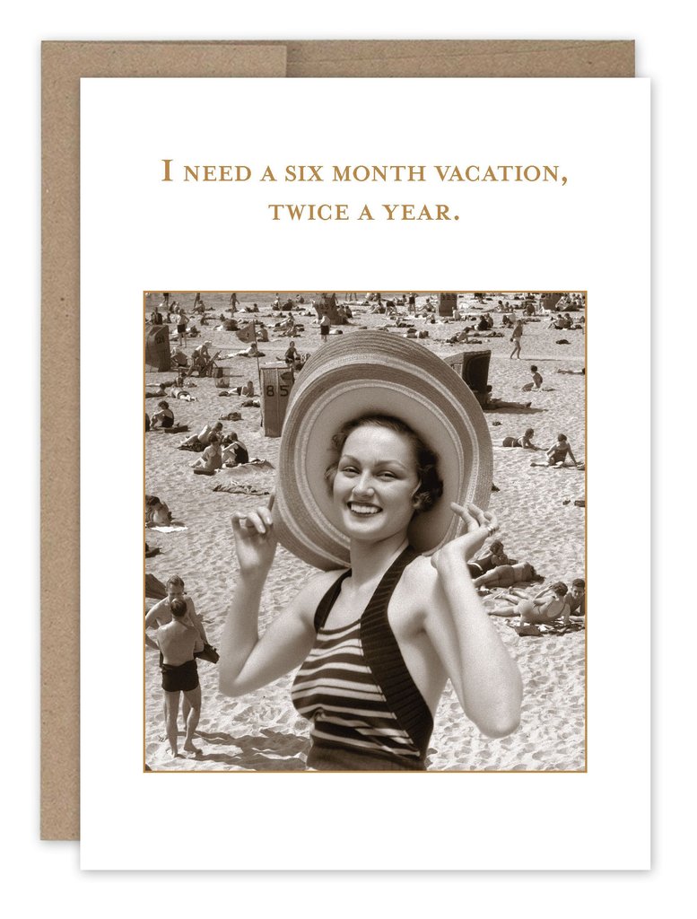 Twice a Year Vacation Card