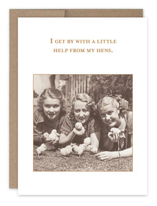 Hens Friendship Card
