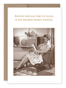 Time to Clean Birthday Card