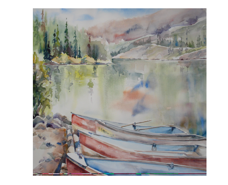 Moab Lake Card by Canadian Artist Karen Bishop