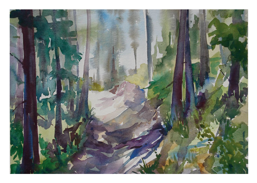 Forest Path Card by Canadian Artist Karen Bishop