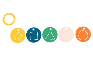 Taking Shape Teething Flash Cards by Bella Tunno