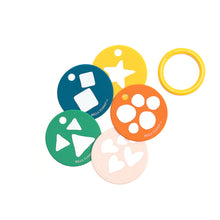 Load image into Gallery viewer, Taking Shape Teething Flash Cards by Bella Tunno
