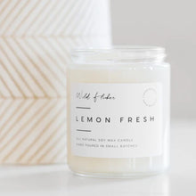 Load image into Gallery viewer, Lemon Fresh Soy Candle
