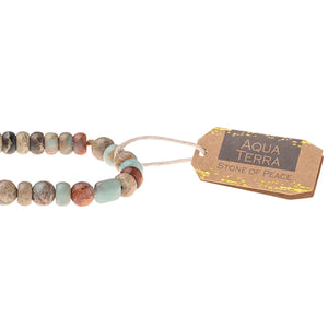 Aqua Terra Stone Bracelet- Stone of Peace