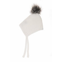 Load image into Gallery viewer, Beba Bean Faux Fur Pom Pom Hat 6-12 months
