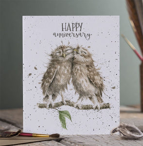 Happy Anniversary Owls Card