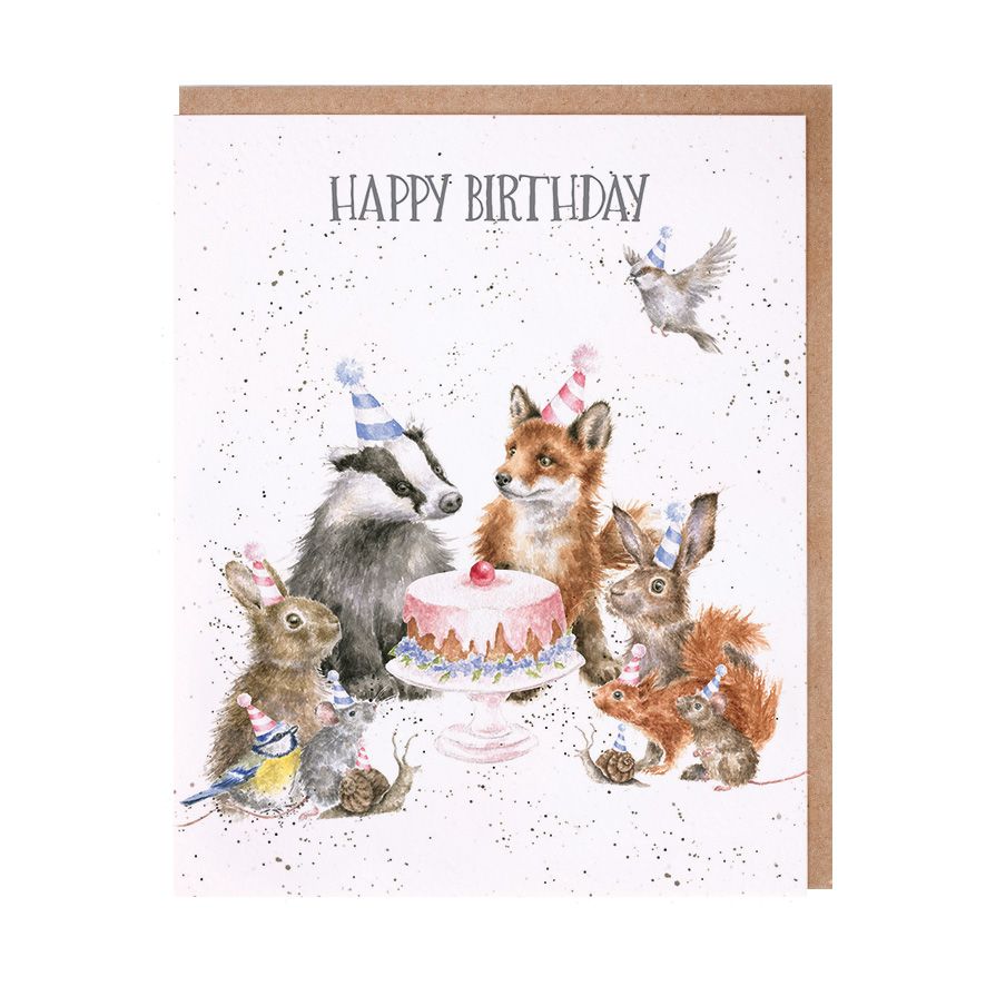 Woodland Party Birthday Card