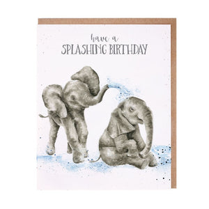 Splashing Birthday Card